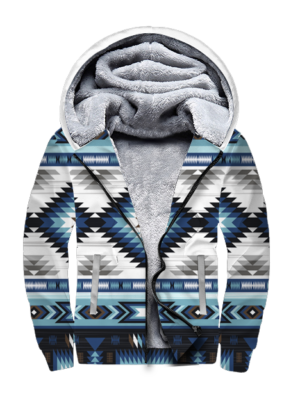 gb nat00528 blue colors pattern 3d fleece hoodie