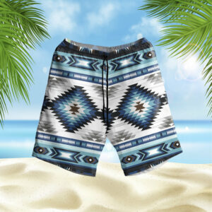 gb nat00528 blue colors pattern hawaiian shorts