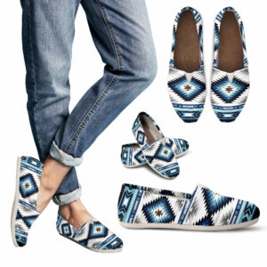 gb nat00528 blue colors tribal pattern nativewomens casual shoes