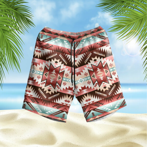 gb nat00540 ornamental pattern hawaiian shorts