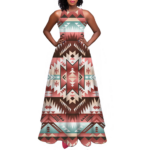 gb nat00540 pattern native sleeveless a line skirt