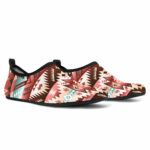 gb nat00540 red vector tribal native aqua shoes