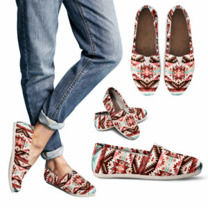 gb nat00540 red vector tribal native womens casual shoes