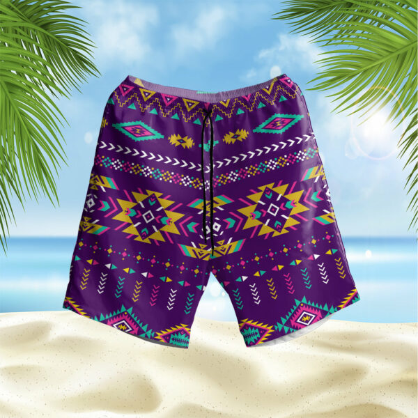 gb nat00542 blue pattern american hawaiian shorts