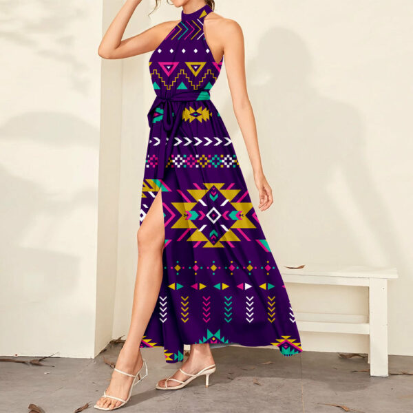 gb nat00549 02 purple pattern dress maxi ligation