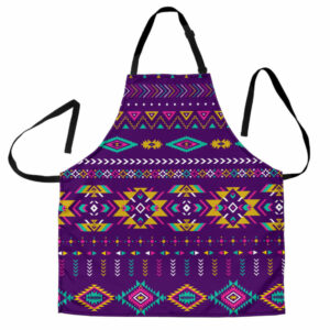 gb nat00549 purple pattern native apron 1