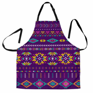 gb nat00549 purple pattern native apron