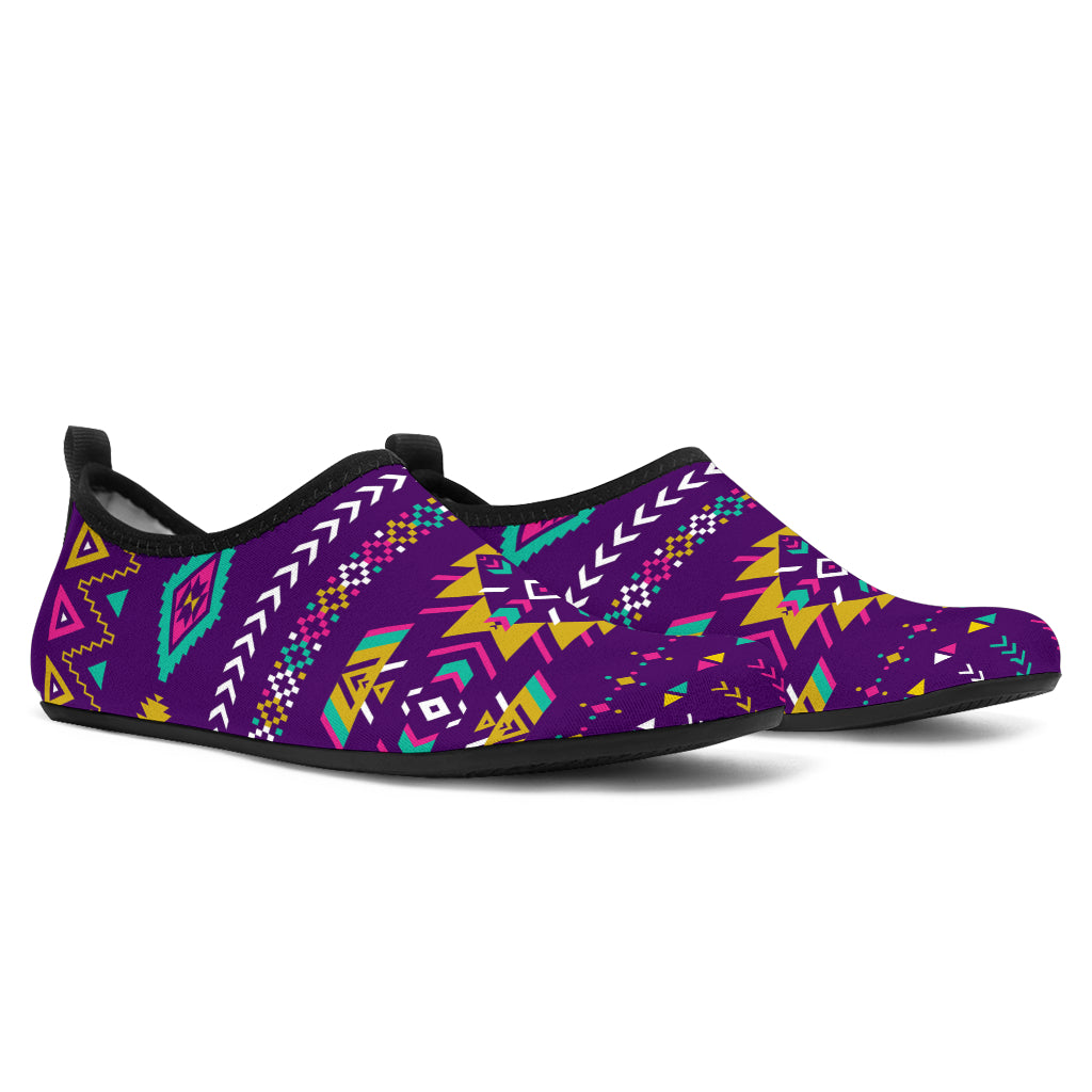 Purple Pattern Native Aqua Shoes - 49native.com