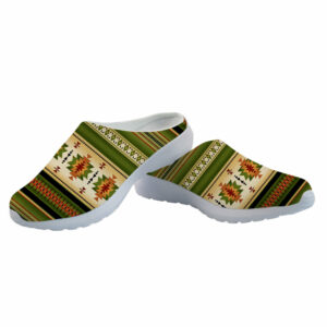 gb nat00559 03 green native pattern mesh slippers