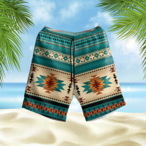 gb nat00559 04 blue native pattern hawaiian shorts 1