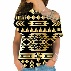 gb nat00566 seamless yellow pattern cross shoulder shirt