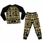 gb nat00566 seamless yellow pattern pajamas set