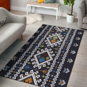 gb nat00577 pattern blue area rug