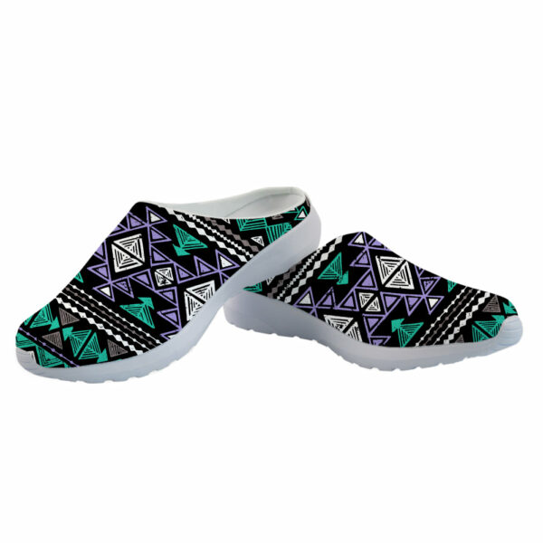 gb nat00578 neon color tribal mesh slippers