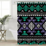 gb nat00578 neon color tribal shower curtain