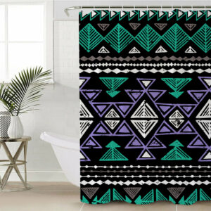 gb nat00578 neon color tribal shower curtain