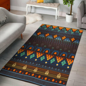 gb nat00582 ethno brown blue area rug 1