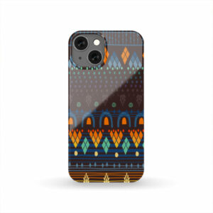 gb nat00582 ethno brown blue phone case 1