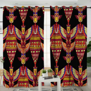 gb nat00583 indigenous ornamental pattern living room curtain 1