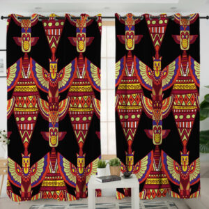gb nat00583 indigenous ornamental pattern living room curtain