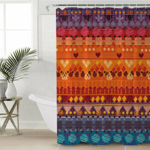 gb nat00592 tribal seamless pattern shower curtain