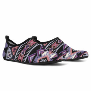 gb nat00593 ethnic pattern aqua shoes