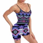 gb nat00593 ethnic pattern basic fitted unitard romper
