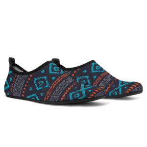 gb nat00598 seamless ethnic ornaments aqua shoes 1