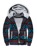 gb nat00598 seamless ethnic ornaments clutch purse 3d fleece hoodie