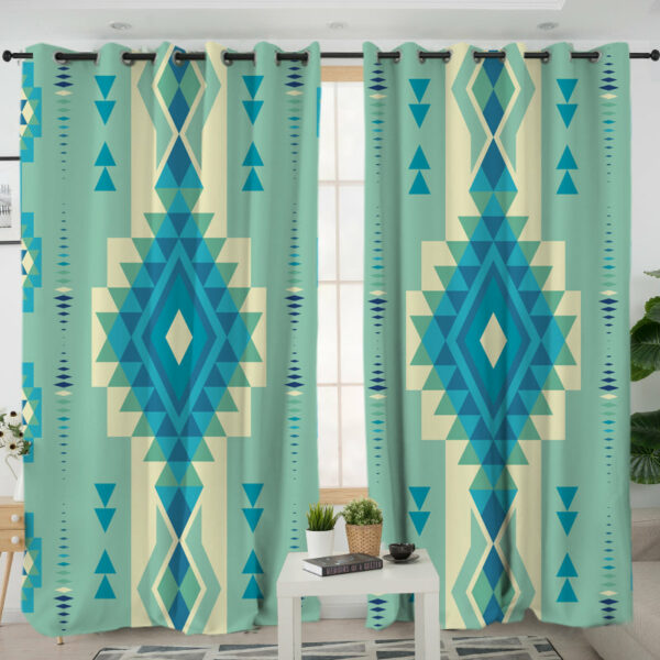 gb nat00599 pattern ethnic native living room curtain