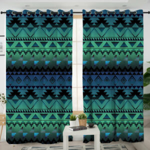 gb nat00601 pattern ethnic native living room curtain