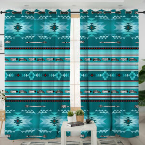 gb nat00602 blue light pattern living room curtain