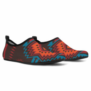 gb nat00603 navajo seamless patternaqua shoes