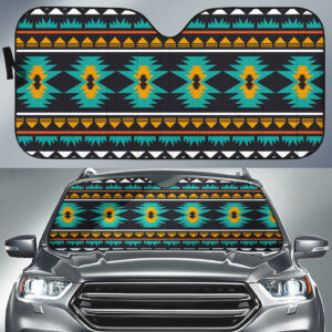 gb nat00605 geometric ethnic pattern auto sun shades