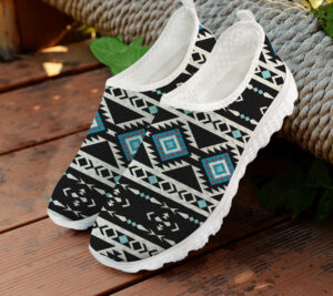 gb nat00607 ethnic seamless pattern mesh shoes