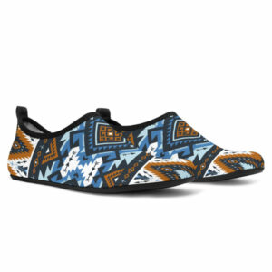 gb nat00613 retro colors tribal seamless aqua shoes 1