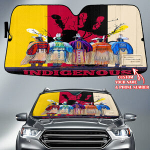 gb nat00616 pattern native american custom name auto sun shades