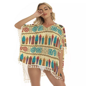 gb nat00618 pattern girl native light square fringed shawl 1