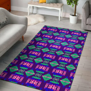 gb nat00628 purple pattern native area rug 1