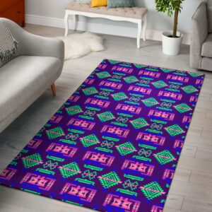 gb nat00628 purple pattern native area rug