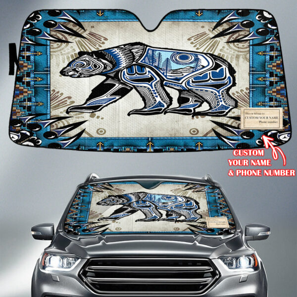 gb nat00632 pattern native american custom name auto sun shades