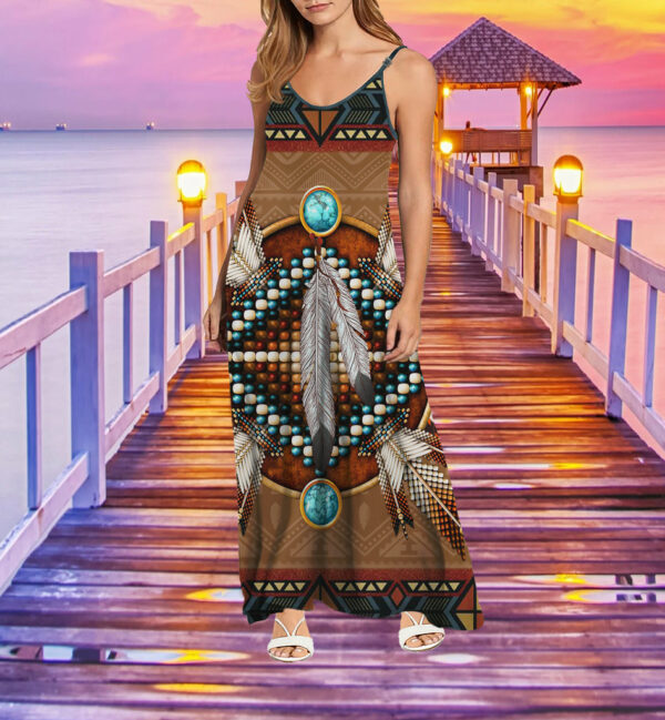 gb nat00640 pattern native maxi dress