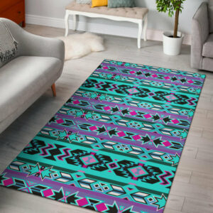 gb nat00645 pattern blue stripe native area rug 1