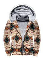 Retro Color Tribal 3D Fleece Hoodie