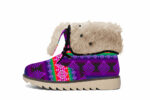 gb nat00680 pattern light native american faux fur leather boots