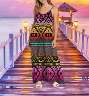 gb nat00689 pattern color native maxi dress