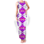 gb nat00720 01 pattern native round neck double slit sundress
