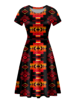 gb nat00720 03 native tribes pattern round neck dress