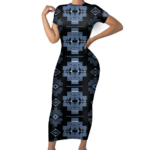 gb nat00720 05 pattern native short sleeved body dress