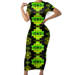 gb nat00720 07 pattern native short sleeved body dress